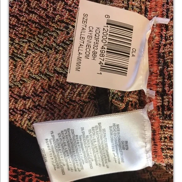 HERVE LEGER OLA JACQUARD SKIRT - M  PRINTED - Picture 7 of 9